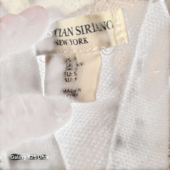 Christian Siriano Cream and Beige Mock Neck Sweater Size Small. - Picture 7 of 8